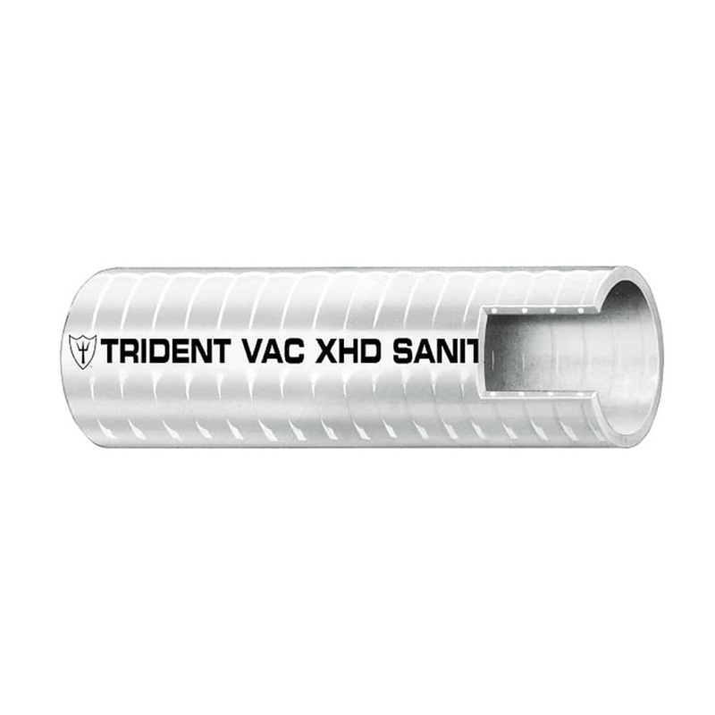 Trident Marine 1-1/2 VAC XHD Sanitation Hose – Hard PVC Helix – White – Sold by the Foot [148-1126-FT]