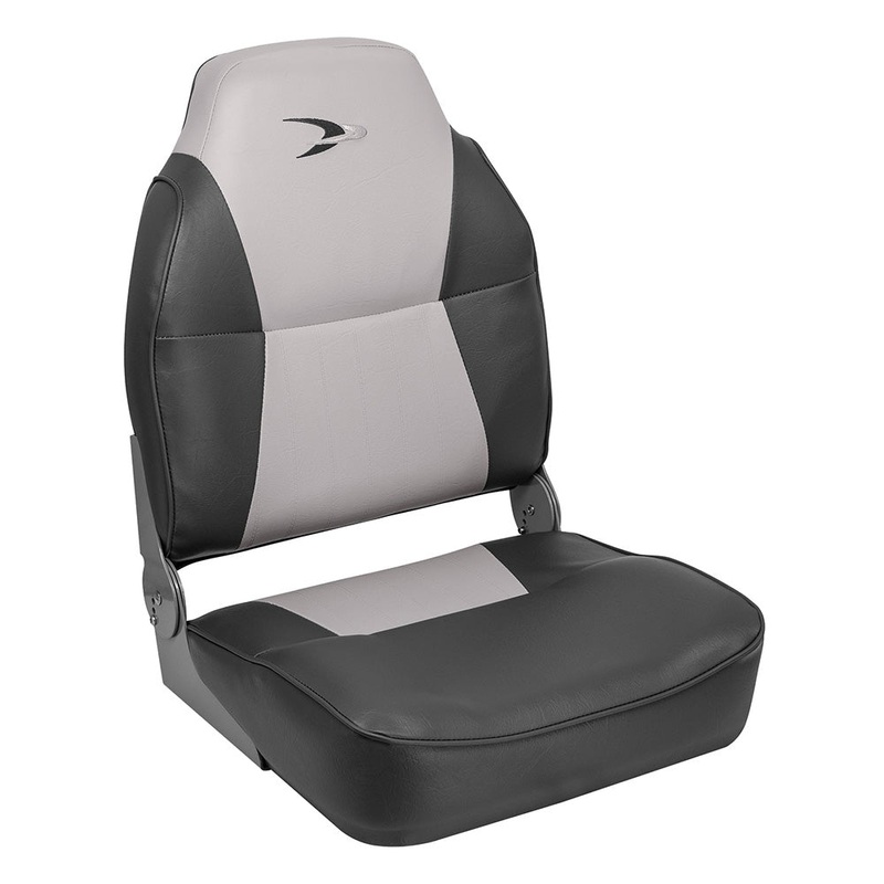 Wise Lund Style High-Back Fishing Seat – Grey/Charcoal [8WD640PLS-664]