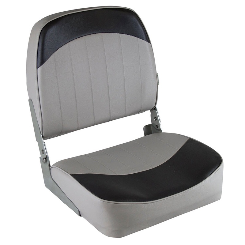Wise Standard Low-Back Fishing Seat – Grey/Charcoal [8WD734PLS-664]