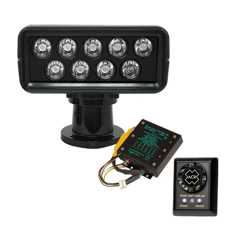 ACR RCL-100 LED Searchlight Kit – 12/24V – Black [1951.B]