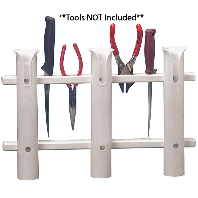 TACO 3-Rod Poly Rod Rack – White [P03-063W]
