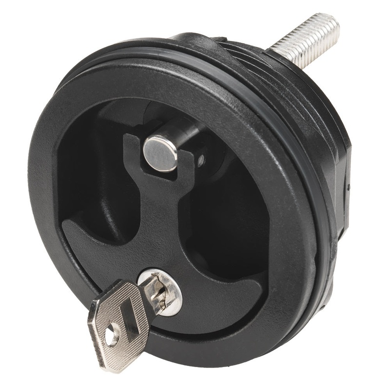 Whitecap Compression Handle – Nylon Black/Black – Locking [3726BC]