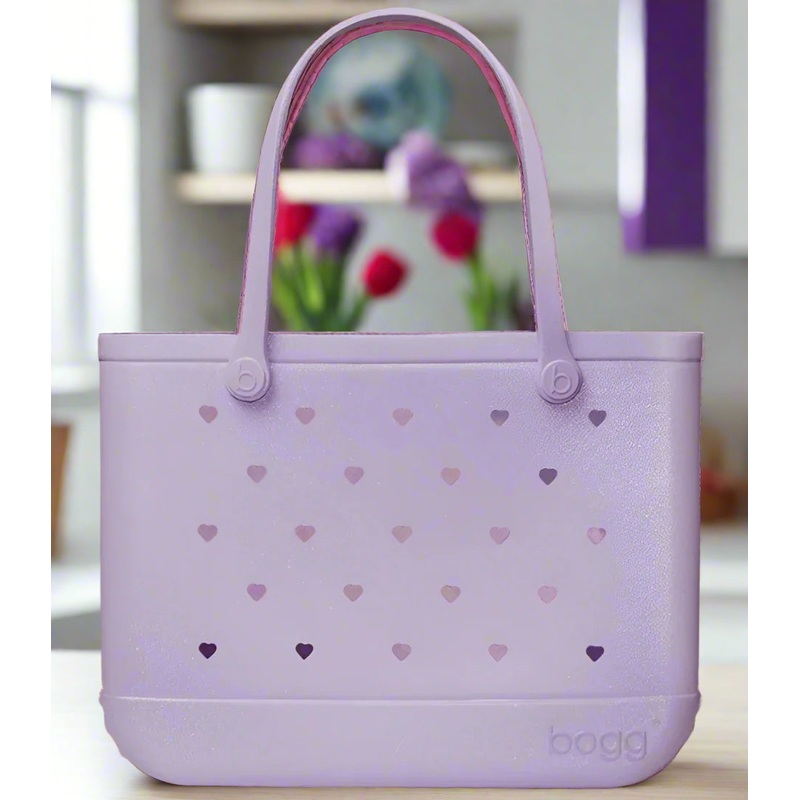 Original Bogg Bag Heart Shimmer Lilac