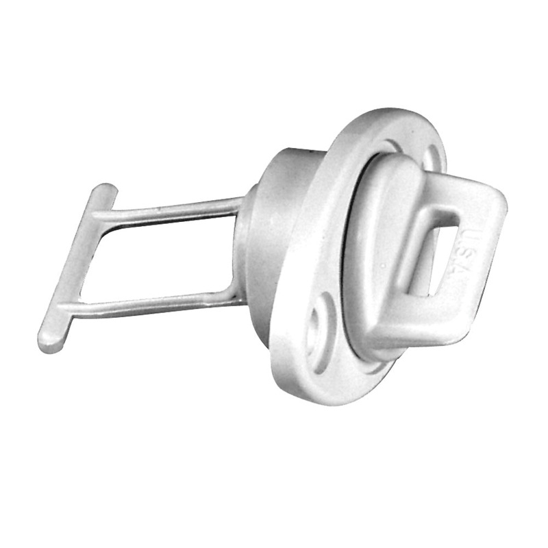 Beckson 1 Drain Plug Screw Type w/Gasket – White [DP10-W]