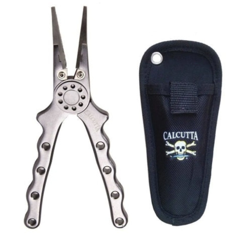 Calcutta 7 Aluminum Straight Jaw Pliers With Case FPB02S-GS-10