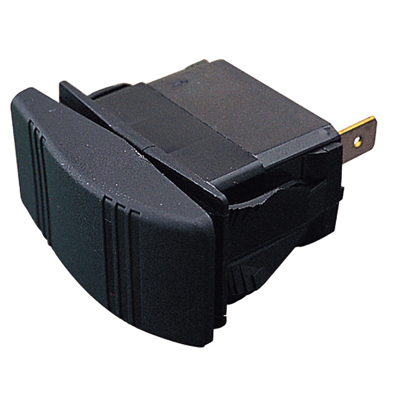 Sea-Dog Illuminating Contura Rocker Switch – Stamped Brass/Injection Molded Nylon/Polycarbonate [420211-1]