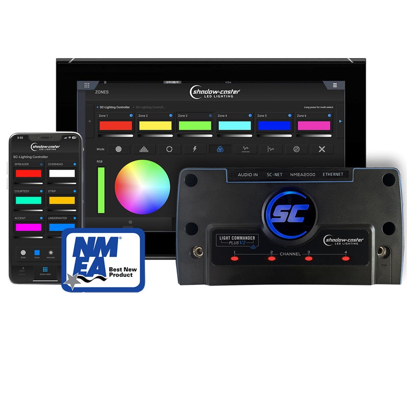 Shadow-Caster Light Commander Version 2 – 6-Zone Lighting Controller w/Bluetooth/Wi-Fi, NMEA 2000  HTML Ethernet Connectivity [SCM-LC-N2K-PLUS-V2]