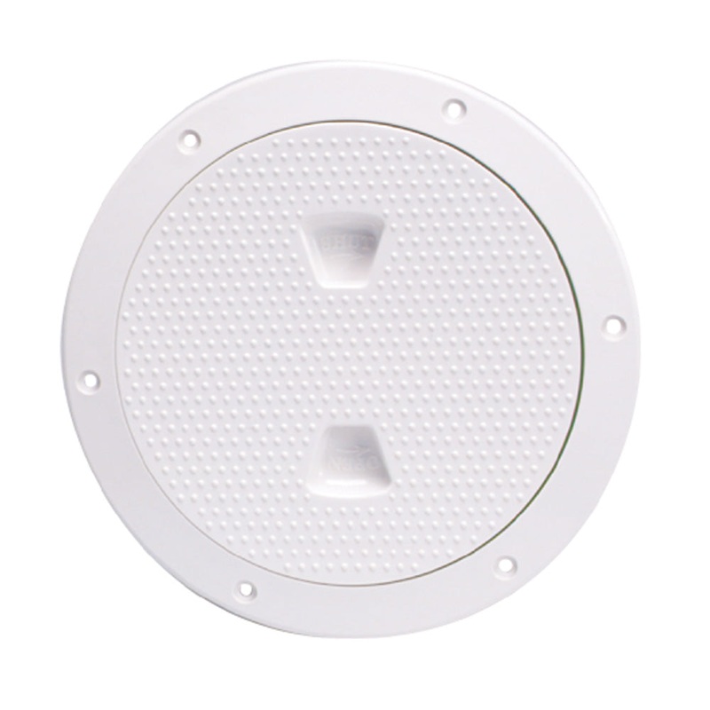 Beckson 6 Non-Skid Screw-Out Deck Plate – White [DP62-W]