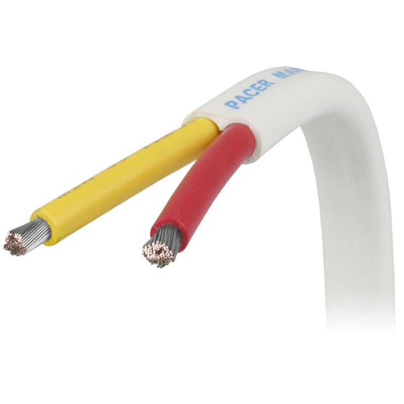 Pacer 10/2 AWG Safety Duplex Cable – Flat Cable – Red/Yellow – 100′ [W10/2RYW-100]