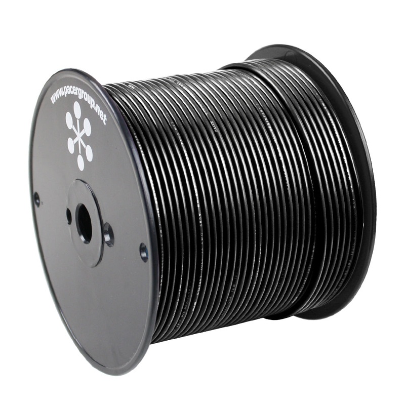 Pacer Black 16 AWG Primary Wire – 500 [WUL16BK-500]