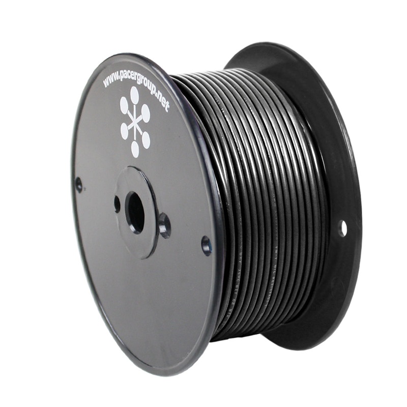 Pacer Black 8 AWG Primary Wire – 250 [WUL8BK-250]
