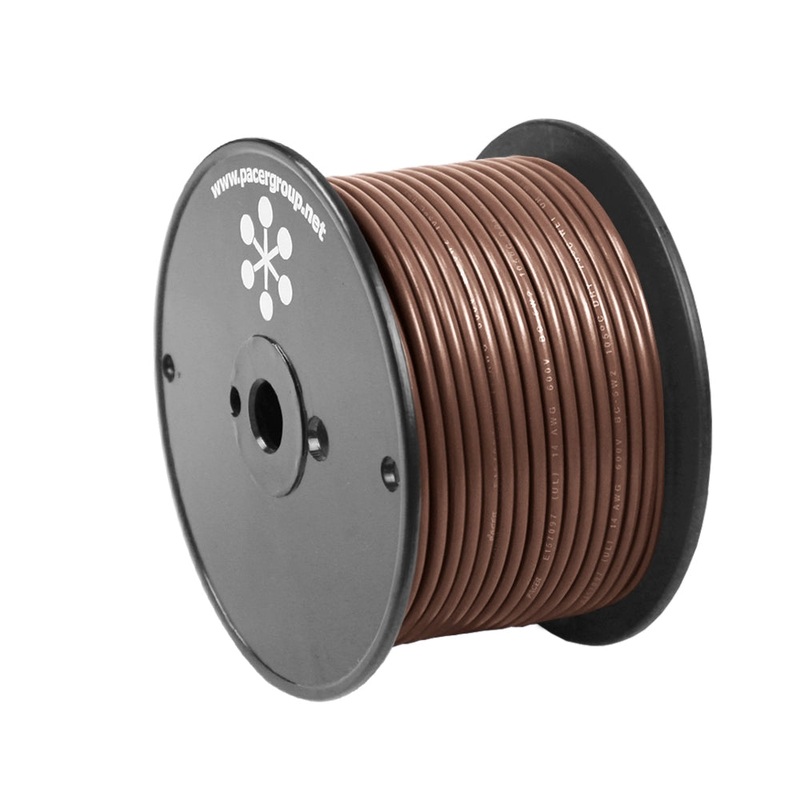 Pacer Brown 14 AWG Primary Wire – 100 [WUL14BR-100]