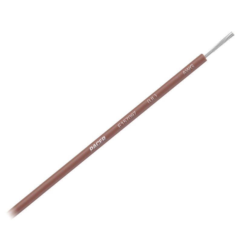 Pacer Brown 14 AWG Primary Wire – 25 [WUL14BR-25]