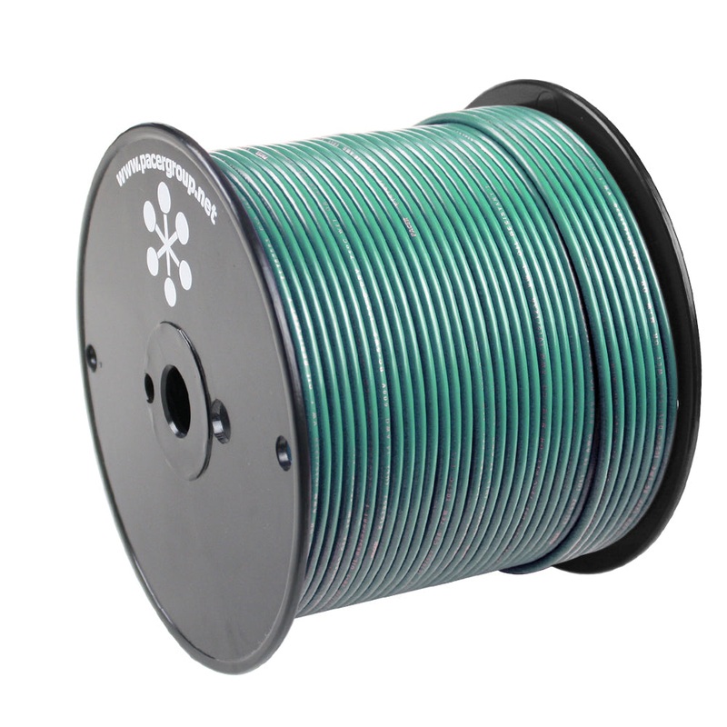 Pacer Green 10 AWG Primary Wire – 500 [WUL10GN-500]