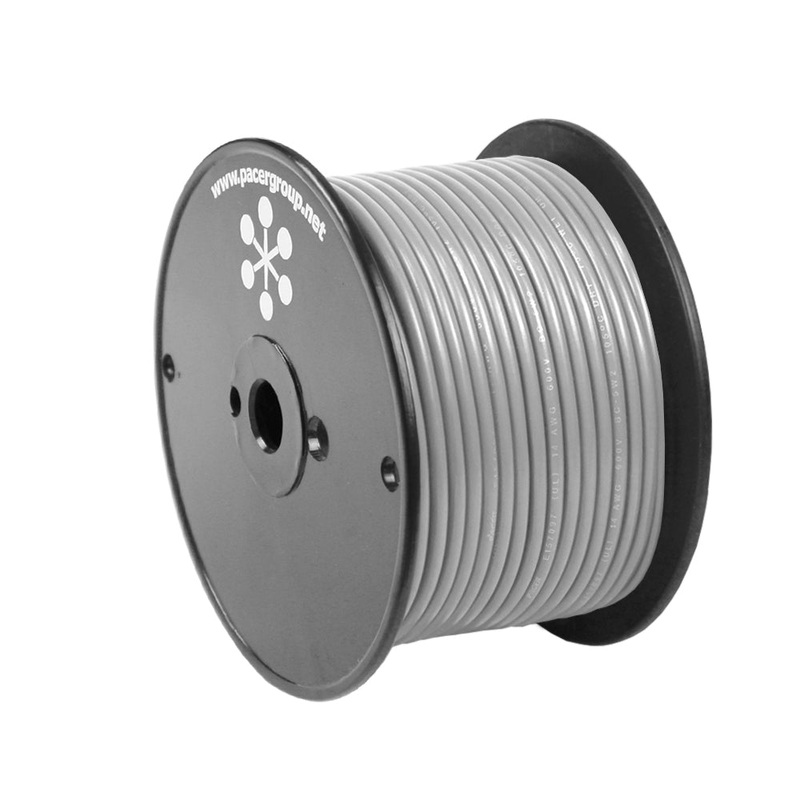 Pacer Grey 18 AWG Primary Wire – 100 [WUL18GY-100]