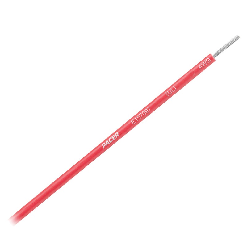 Pacer Red 16 AWG Primary Wire – 25 [WUL16RD-25]