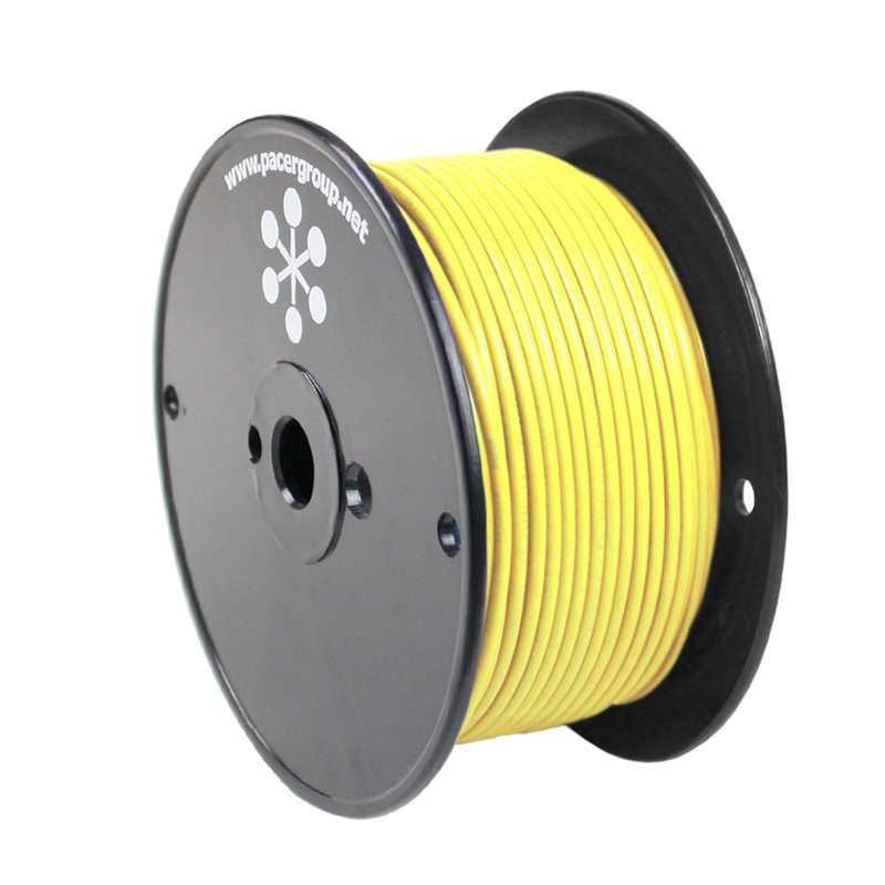 Pacer Yellow 14 AWG Primary Wire – 250 [WUL14YL-250]