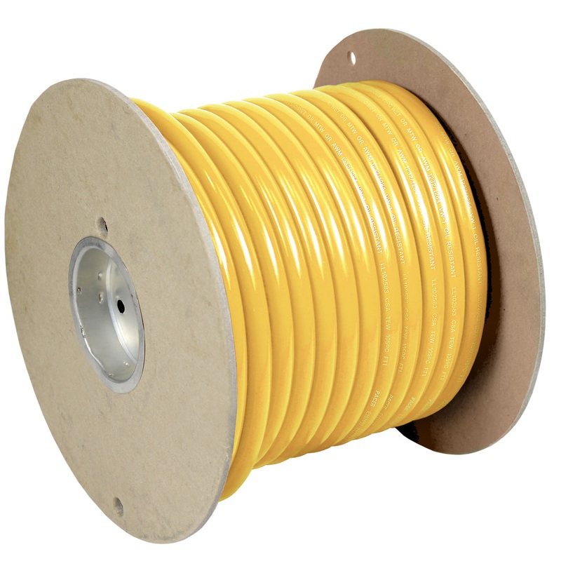 Pacer Yellow 4/0 AWG Battery Cable – 100 [WUL4/0YL-100]