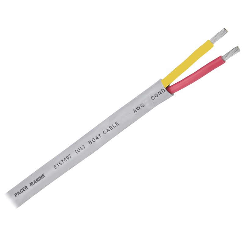 Pacer 10/2 AWG Round Safety Duplex Cable – Red/Yellow – 250 [WR10/2RYW-250]
