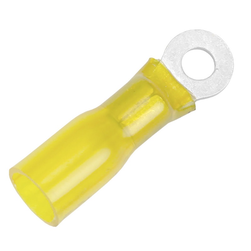 Pacer 12-10 AWG Heat Shrink Ring Terminal – #10 Stud Size – 100 Pack [TE10-10R-100]