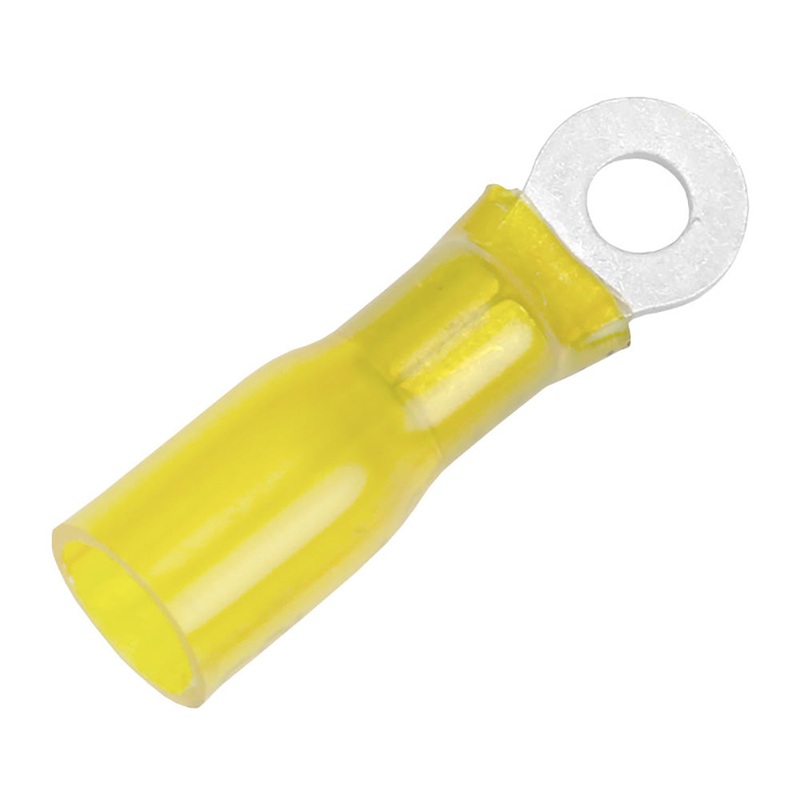 Pacer 12-10 AWG Heat Shrink Ring Terminal – #10 Stud Size – 3 Pack [TE10-10R-3]