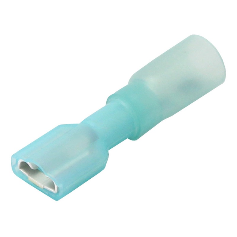 Pacer 16-14 AWG Heat Shrink Female Disconnect – 25 Pack [TDE14-250FI-25]