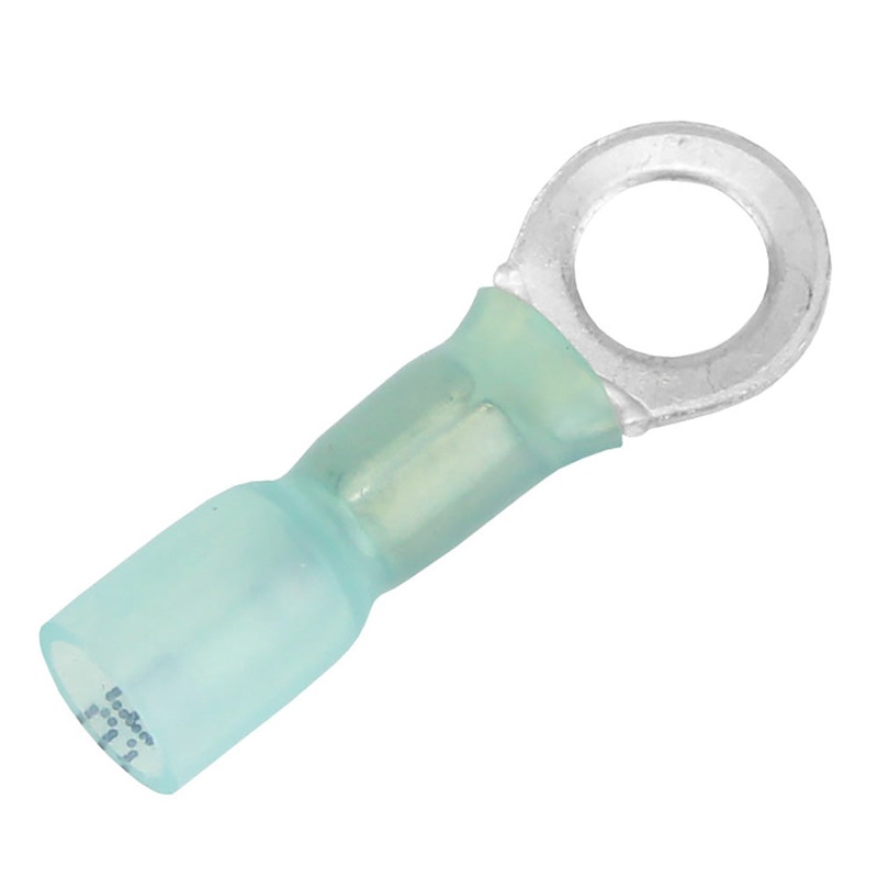 Pacer 16-14 AWG Heat Shrink Ring Terminal – 1/4 Stud Size – 100 Pack [TE14-14R-100]