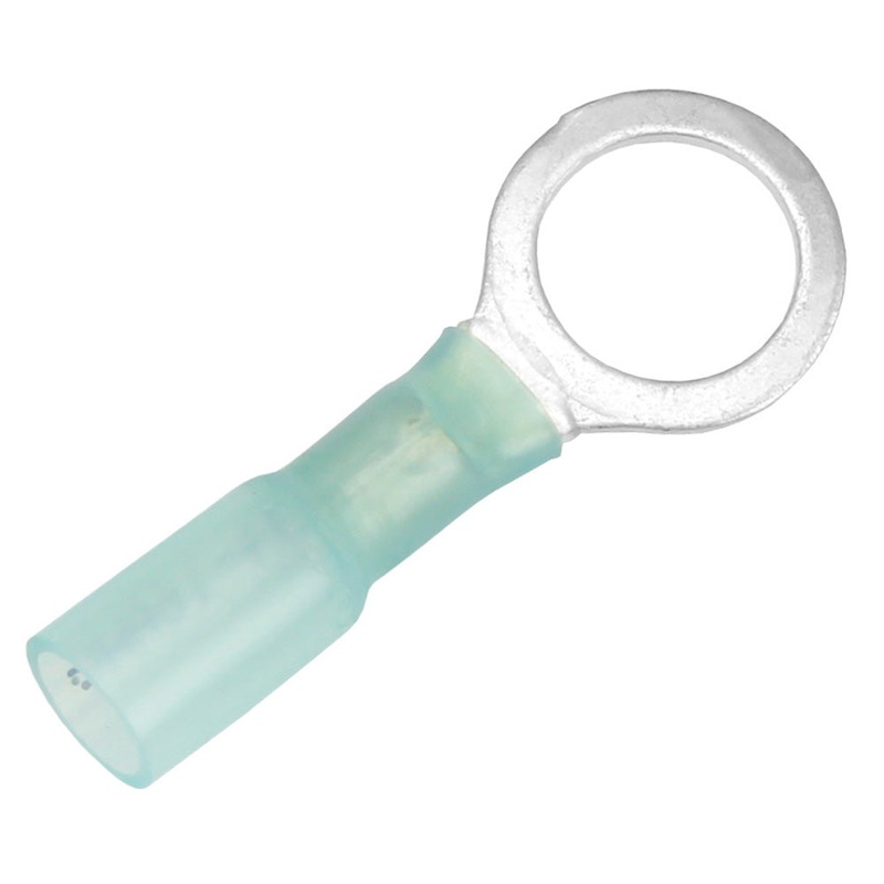 Pacer 16-14 AWG Heat Shrink Ring Terminal – 3/8 Stud Size – 100 Pack [TE14-38R-100]
