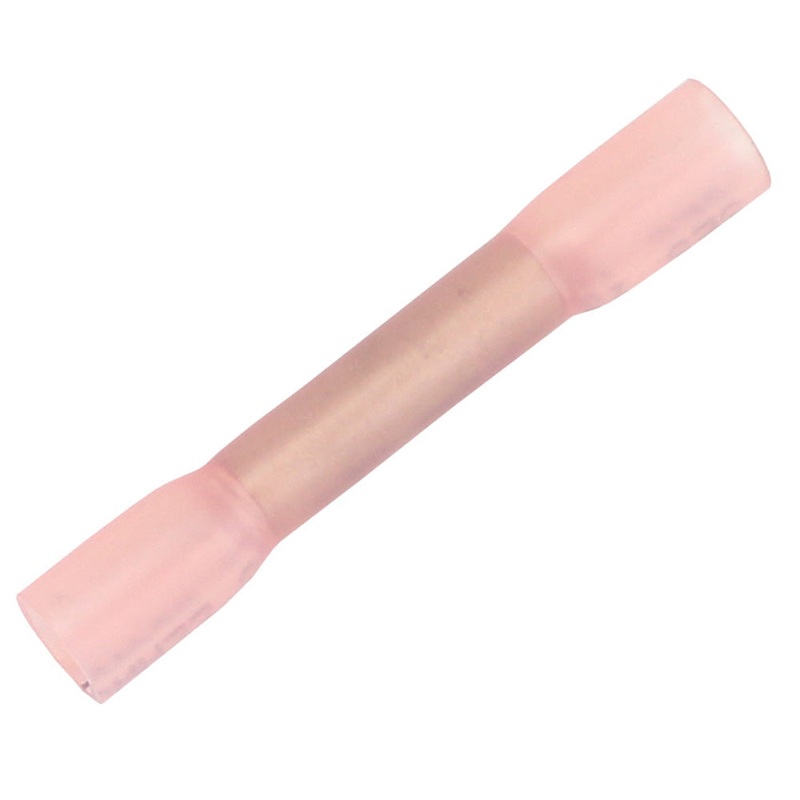 Pacer 22-18 AWG Heat Shrink Butt Connector – 100 Pack [TBSE18-100]
