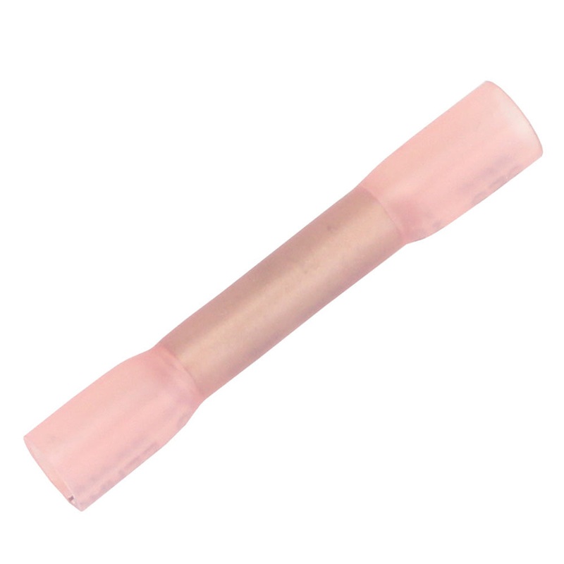 Pacer 22-18 AWG Heat Shrink Butt Connector – 25 Pack [TBSE18-25]