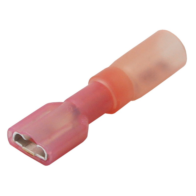 Pacer 22-18 AWG Heat Shrink Female Disconnect – 25 Pack [TDE18-250FI-25]