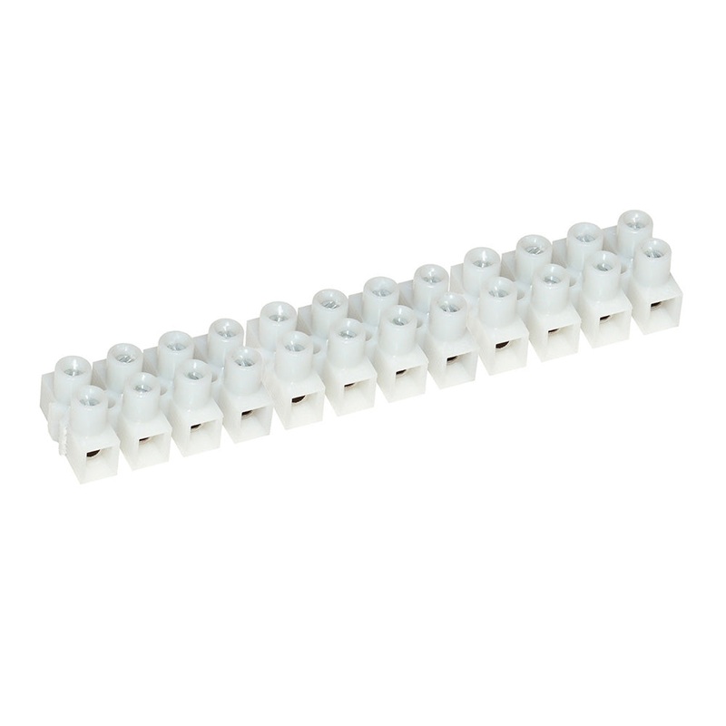 Pacer 15A Euro Style Terminal Block – 12 Gang – 5 Pack [E150-12-5]