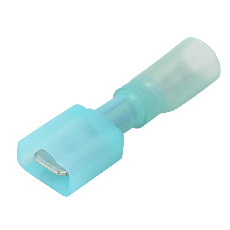 Pacer 16-14 AWG Fully-Insulated Male Disconnect Terminal – Blue – 100 Pack [TDE14-250FIM-100]