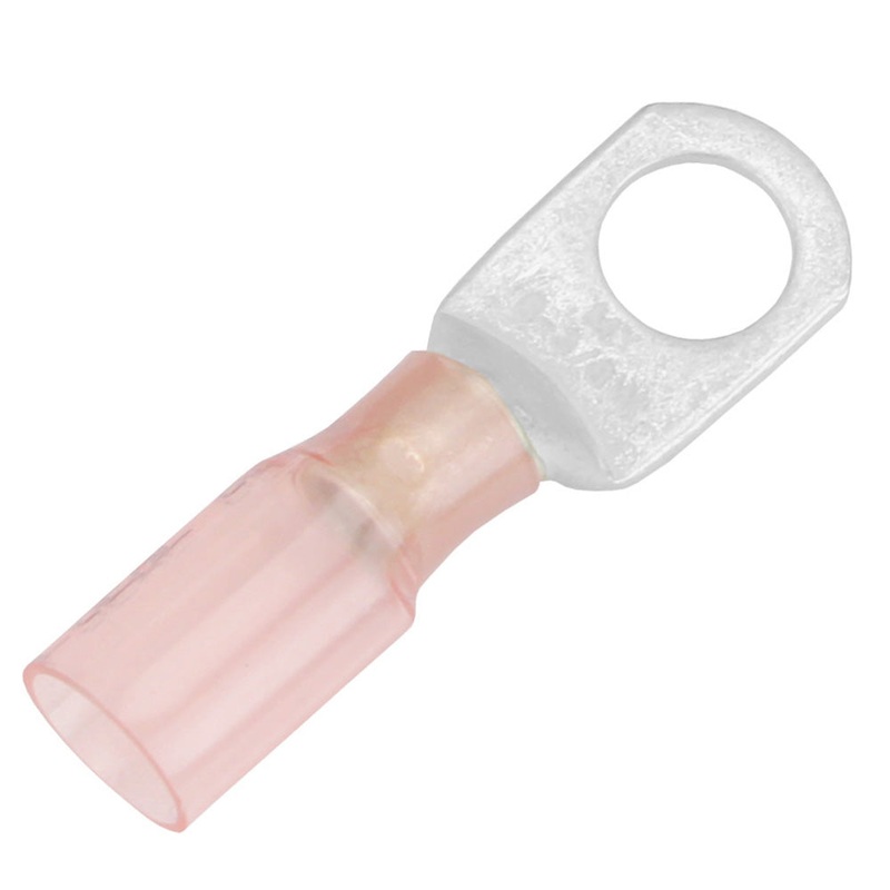 Pacer 8 AWG Heat Shrink Ring Terminal – 3/8 Stud Size – 25 Pack [TE8-38R-25]