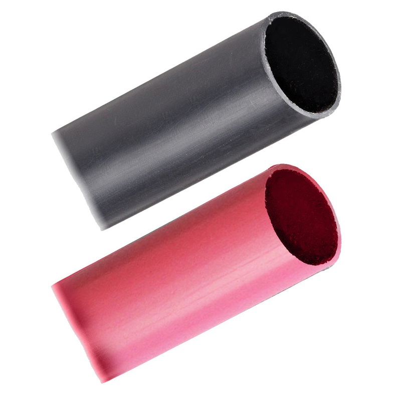 Pacer Battery Cable Heavy Wall Heat Shrink Tubing – 1 x 3 – Black/Red (2-Pieces Combo Pack) [BHW1-3BKRD]