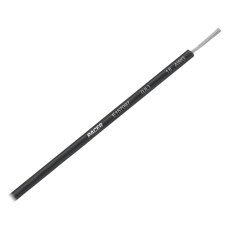 Pacer Black 18 AWG UL Marine Wire – 35′ [WUL18BK-35]