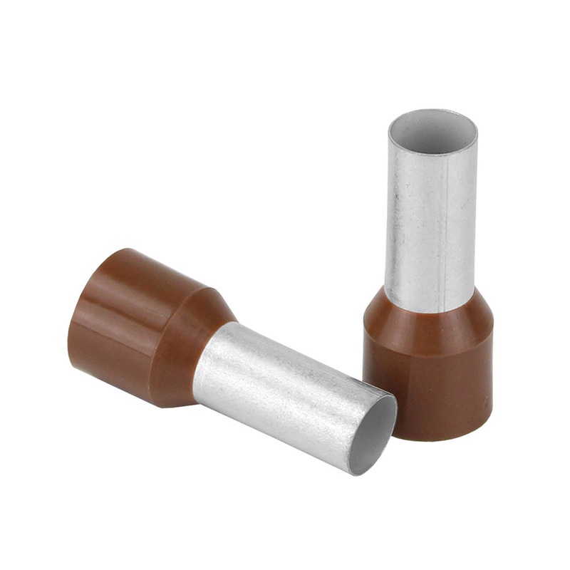 Pacer Brown 4 AWG Wire Ferrule – 16mm Length – 10 Pack [TFRL4-16MM-10]
