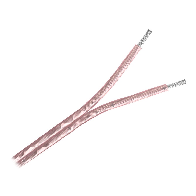 Pacer Clear 18/2 AWG Two Conductor Speaker Wire – 250′ [W18-2ACLR-250]