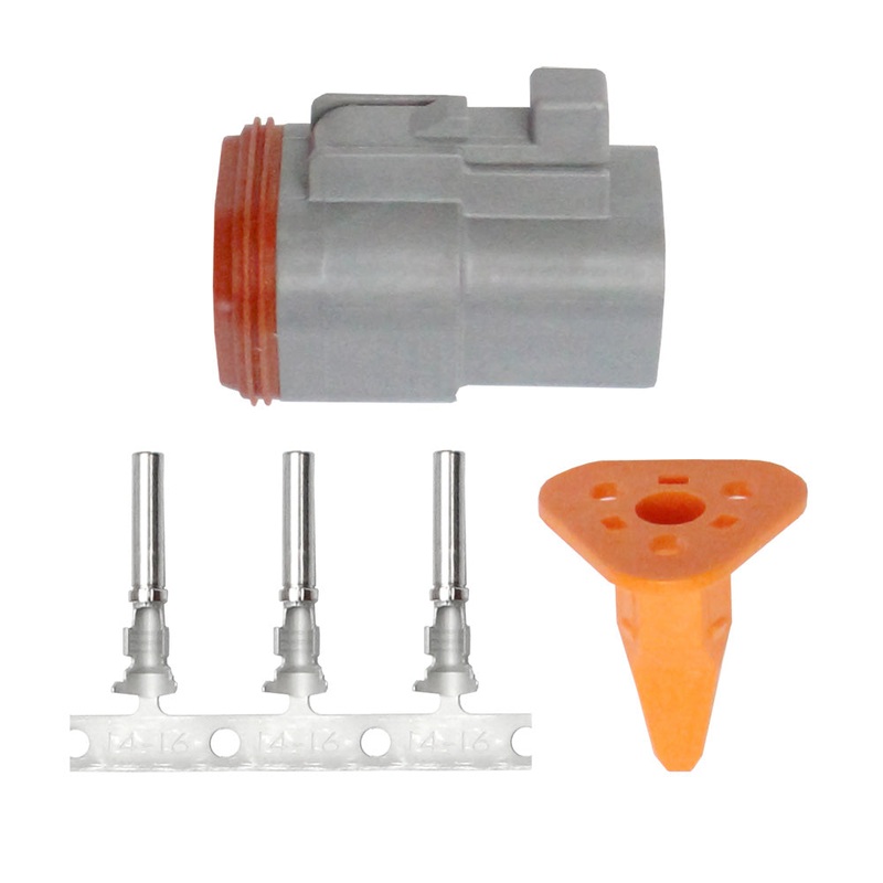 Pacer DT Deutsch Plug Repair Kit – 14-18 AWG (3 Position) [TDT06F-3RS]