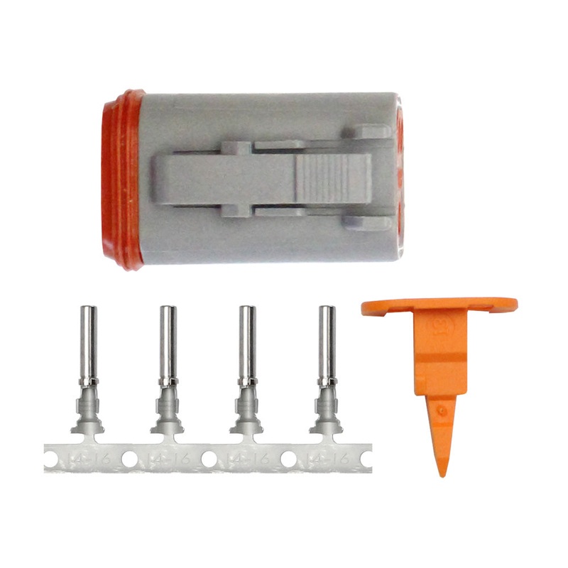 Pacer DT Deutsch Plug Repair Kit – 14-18 AWG (4 Position) [TDT06F-4RS]