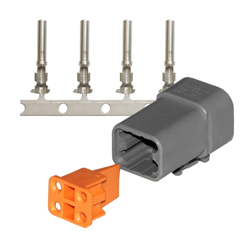 Pacer DTP Deutsch Plug Repair Kit – 14-12 AWG (4 Position) [TDTP06F-4RS]