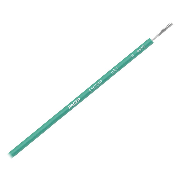 Pacer Green 18 AWG UL Marine Wire – 35′ [WUL18GN-35]