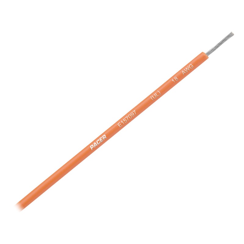 Pacer Orange 18 AWG UL Marine Wire – 35′ [WUL18OR-35]