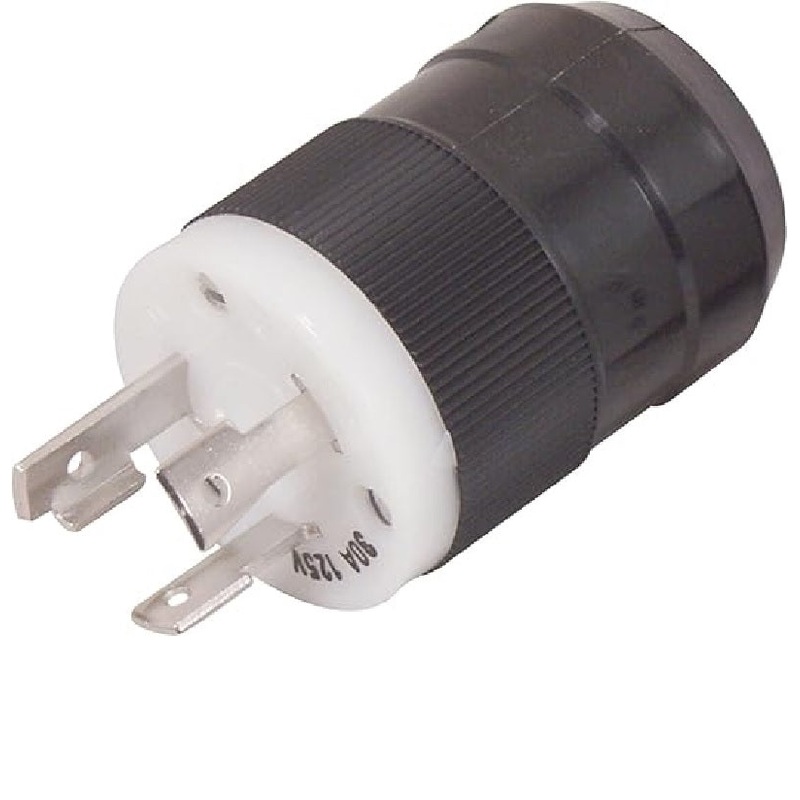 Marinco 3-Wire 30 Amp/125V Locking Charging/Trolling System Male Plug