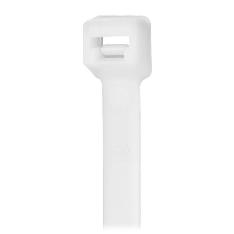 Pacer 8 Cable Tie – Natural Color – 50lb Tensile Strength – 2 Bundle Diameter – 100 Piece Bag [CT2S-100]