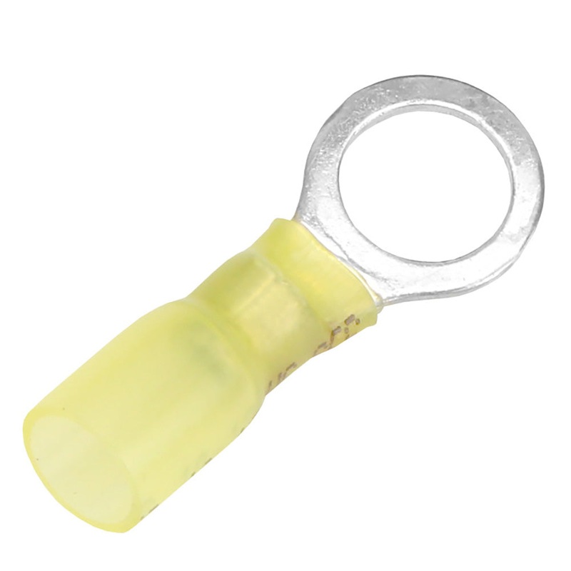 Pacer 12-10 AWG Heat Shrink Ring Terminal – 3/8 Stud Size – 3 Pack [TE10-38R-3]