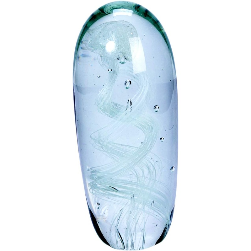 Beachcombers Coastal Life Double Glowing Jellyfish Glass Figurine 03491