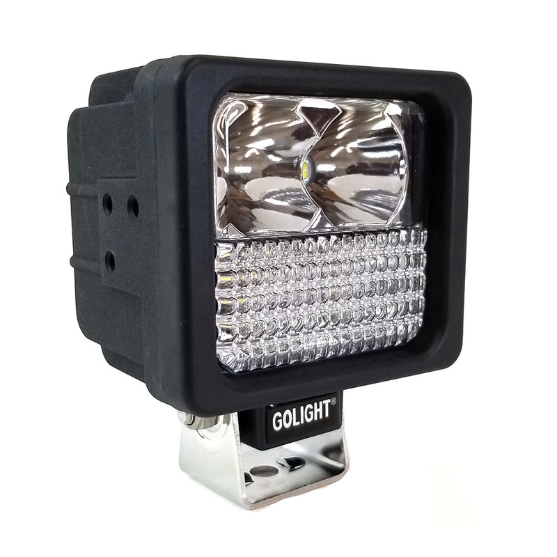 Golight GXL LED Hybrid Work Series Light Fixed Mount w/No Remote – 12V – Black [4023]