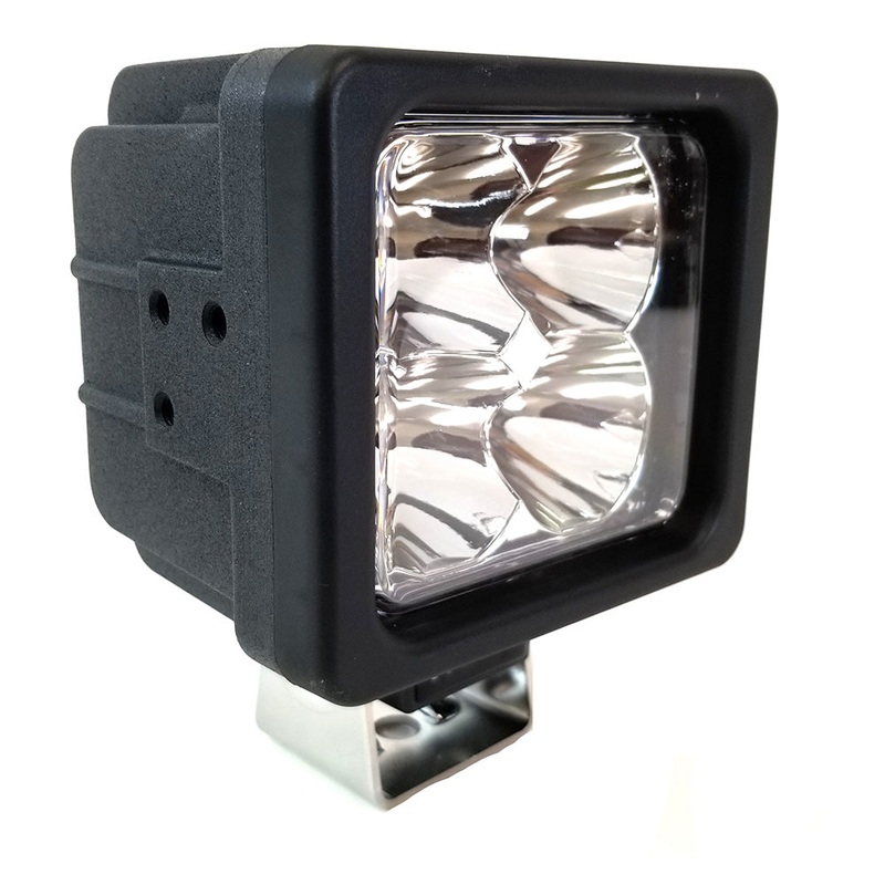 Golight GXL LED Work Light Series Spot Light Fixed Mount w/No Remote – 12V – Black [4024]