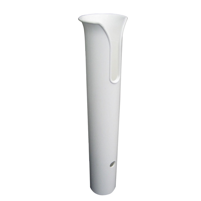 TACO Poly Thru-Bolt Rod Holder w/Mounting Holes – No Hardware – White [P04-011W]